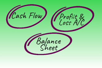 do fast profit and loss, balance sheet, cash flow statement, financial statement