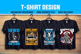 do any t shirt design bundle in just 24 hours
