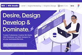 create wix website design, wix redesign, figma to wix studio website development