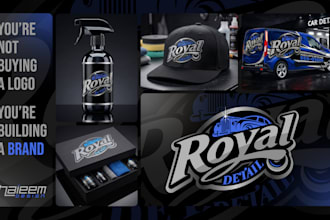 design luxury automotive car detailing logo