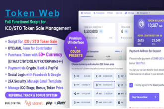 ico  sto token sale management