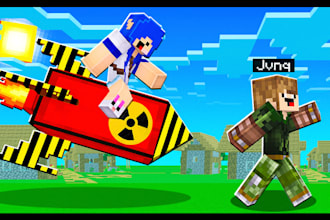 do a professional minecraft thumbnail