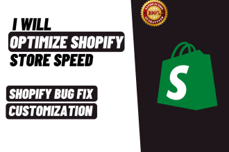do shopify store speed optimization , shopify expert coder