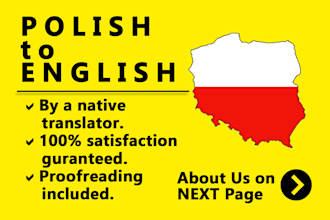 translate polish to english or english to polish manually
