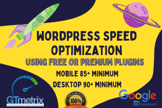 do website speed optimization with gtmetrix and wp rocket increase page speed