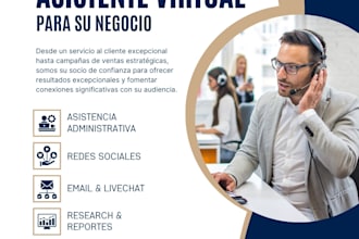 seré tu asistente virtual para tu negocio