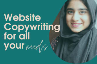 write sales copy for landing pages and website copywriting