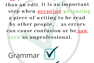 proofread edit and writes