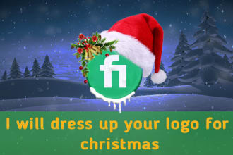 dress up your logo for christmas