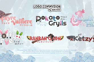 design unique vtuber logo or streamer