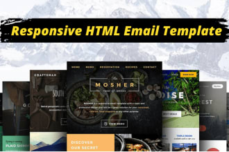 design HTML email template, responsive email template