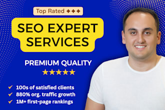 provide SEO expert service, best monthly packages