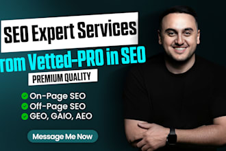 provide SEO expert service, the best monthly packages , GEO , gaio , aeo