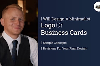 design a minimalist logo or business card