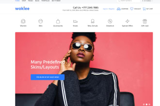 create a shopify web, modern, responsive and optimized