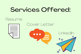 write and design your cover letter and resume