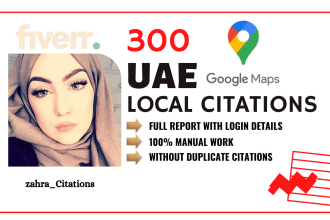 uae, dubai local citations and directory submissions for local SEO