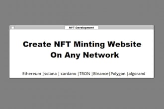 do nft minting website on any blockchain