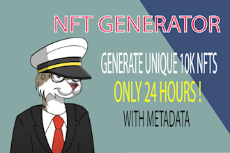 create randomly generated nft with metadata