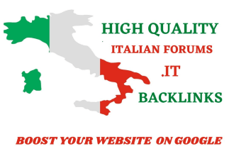 create manually 25 high quality italy dofollow backlinks italian site link build