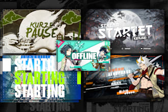 design custom streaming and social media graphics