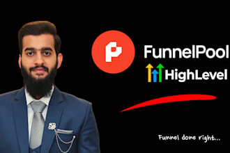 build amazing sales funnels or landing pages in funnelpool or go high level