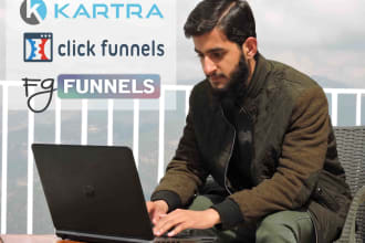 build amazing funnels in kartra, clickfunnels, fgfunnels