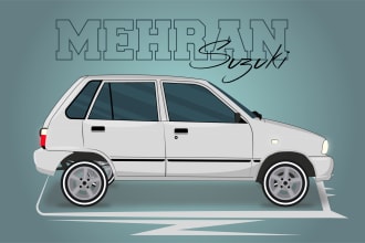 design awesome vector illustration of your car or any vehicle