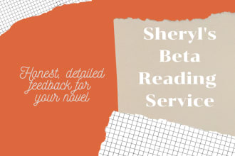 beta read your novel