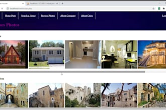 design and implement a website interface