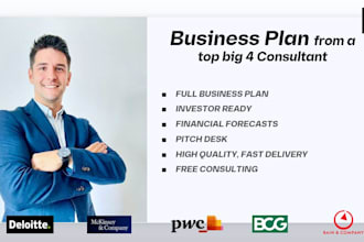 prepare a high level and detail business plan or pitch desk