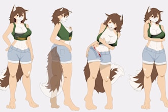 draw your furry character or create fursona art