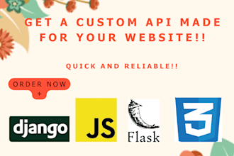 build web API using flask or django