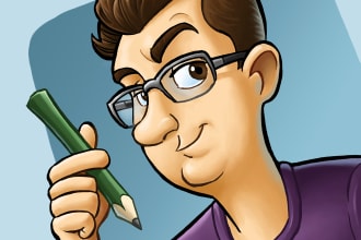 draw or create amazing cartoon avatar or cartoon logo