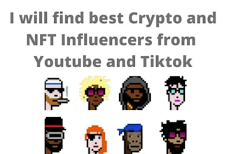 find best nfts influencers from twitter instagram youtube or tiktok