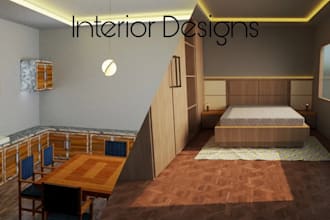 create auto cad 2d floor plan and architecture 3d rendering