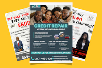 design tax prep flyer in united states style