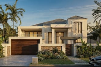 design and render 3d images of the exterior, interior