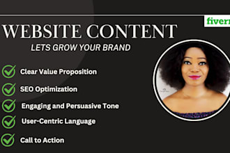 write your website content, about us, home and landing page with SEO copywriting