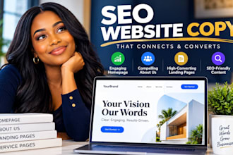 write SEO website content, homepage, about us and landing page copy