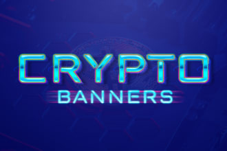 design high quality crypto banners