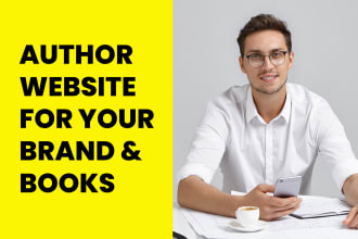 build author shopify website for your books and merchandise