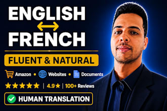 translate english to french and french to english manually