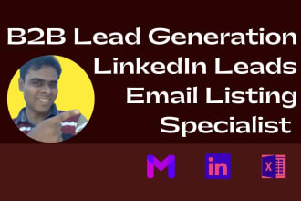 do b2b lead generation linkedin email list for any industry