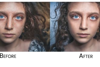 do retouching and editorial make over