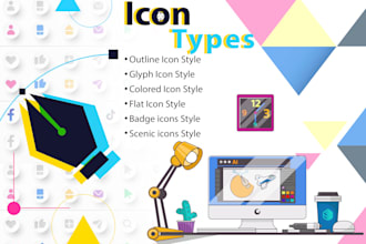 design a custom vector icon set for your app and website