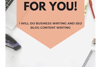 do business writing and SEO blog content writing