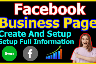do create, set up your facebook business page or fan page