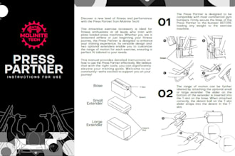 illustrate instruction manual, step by step product manual, instructional design
