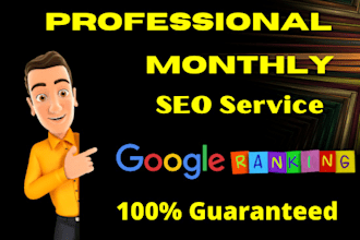 provide monthly off page SEO service with white hat backlinks